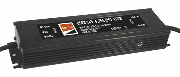 .Jazzway Драйвер 24V 150Вт IP67 199х98х42 BSPS  24V 6,25A 3г.гар