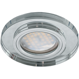 Светильник точечный Ecola MR16 DL1650 GU5.3 Glass Светильник встр. Хром / Хром 25x95 /FC1650EFF /