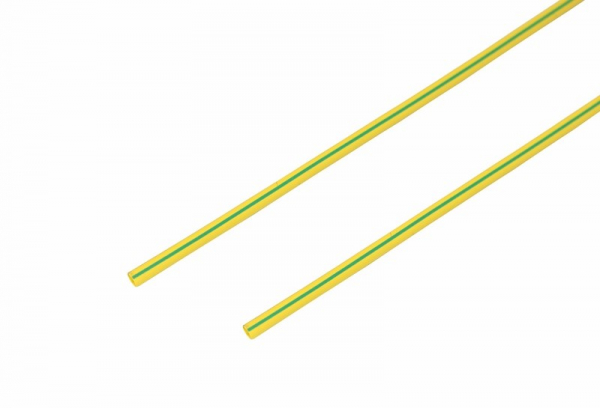 1.5 / 0.75 мм 1м термоусадка желто-зеленая  REXANT 20-1507