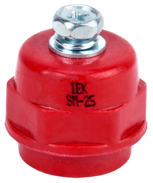 Изолятор SM-25 Н25хD27хМ6мм с болтом IEK