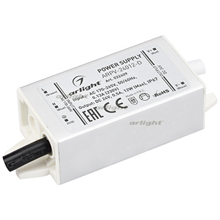 Arlight Блок питания 24V 12Вт IP67 80x30x20 ARPV-24012-D (24V, 0.5A, 12W)