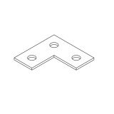 (ПОД ЗАКАЗ) Пластина L-образная (гальваника)