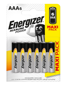 Батарейка Energizer AAA Alkaline (6шт.) E300132502 (кратно 6)