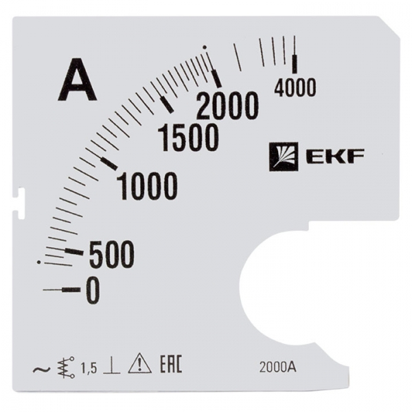Шкала  EKF PROxima  сменная для A961 2000/5А-1,5