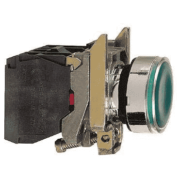 Кнопка Schneider Electric TE-IMCI XB4BW33M5 кнопка  22мм 230-240В  возвращающаяся, .с подсветкой