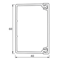 Кабель-канал белый  60х40  METRA  Legrand (кратно 2)