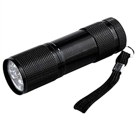 Фонарь ручной FLA 61B 9LED 3ААА алюминиевый ЧЕРНЫЙ IN HOME
