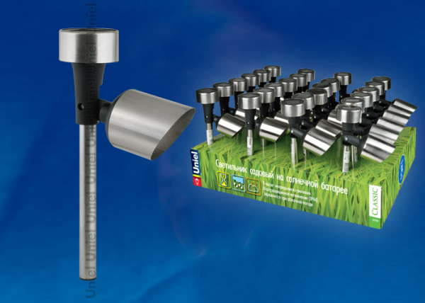 Uniel USL-C-690/MT375 SPOT SET24 на солнечной батарее Белый свет. 1*ААA Ni-Cd аккумулятор в/к
