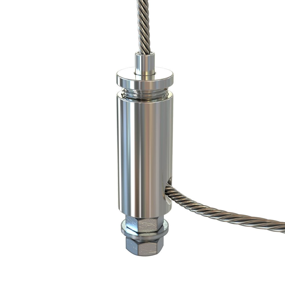 Крепление на подвес (2 точки) с регулировкой. Трос 1м. Элегант