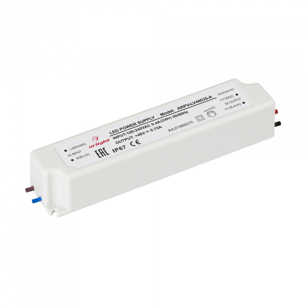 Arlight Блок питания ARPV-LV48035-A (48V, 0.8A, 36W) (Arlight, IP67 Пластик, 3 года)
