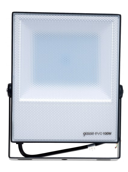 Прожектор светодиодный Gauss EVO 100W 10000 lm IP65 6500К IK07 черный 1/6