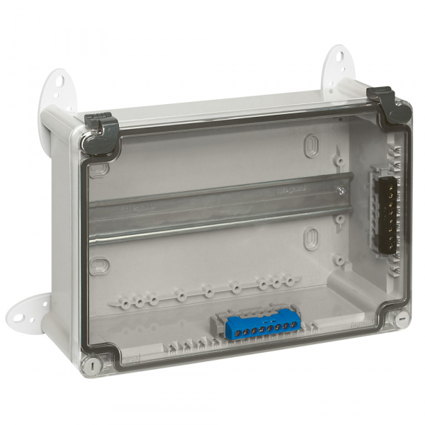 Коробка промышленная пластиковая IP55 - IK07 - RAL 7035 - 220x170x86 мм - прозрачная крышка 035961 Legrand