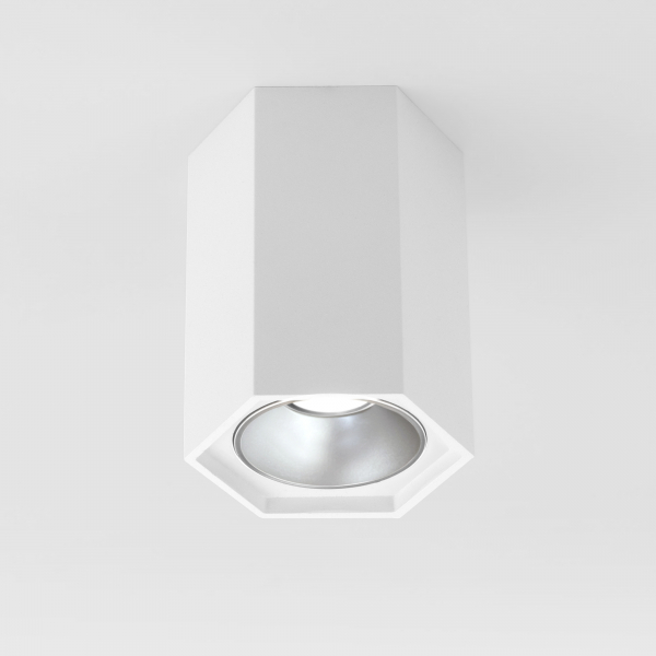 25036/LED / Светильник накладной белый матовый/серебро