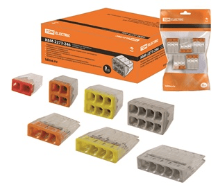 TDM КБМ-2273-246 Клемма строительно-монтажная с пастой (2,5мм2) (5 шт/упак) SQ0517-0126