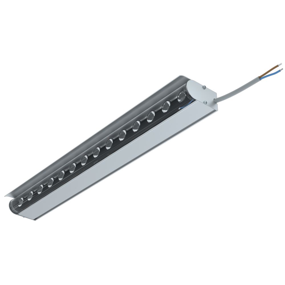 Модерн v2.0 8 Оптик 500мм (16Вт/м) 48В DC CRI80 3000К 70° (Профиль, козырек)