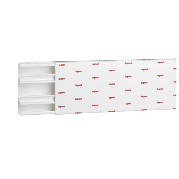 Мини-плинтус DLPlus - 40x16 мм - 2 отделения - длина 3 м - белый (кратно 3)