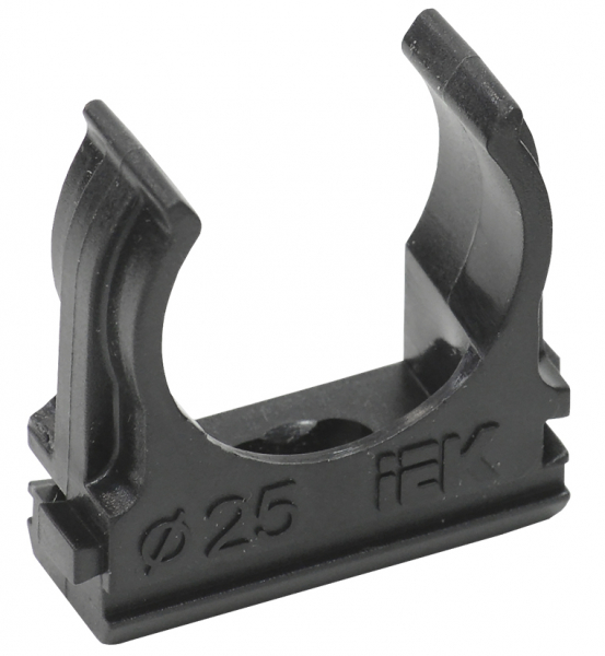 Крепеж-клипса универсальная 25мм черная полиамид CF25 IEK (кратно 100)