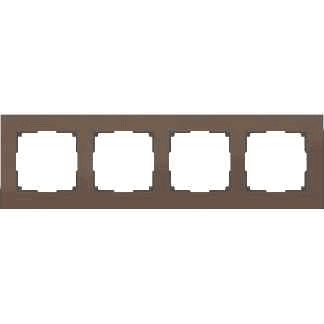Werkel  Aluminium Коричневый Алюминий Рамка 4-местная WL11-Frame-04 a033748