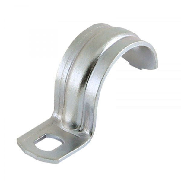 Скоба металлическая однолапковая d14-15mm оцинкованная (100 шт)- пакет Tech-Krep 143742