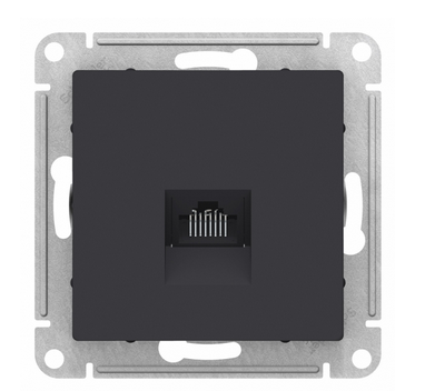 AtlasDesign Карбон  Розетка компьютерная RJ45, механизм ATN001083