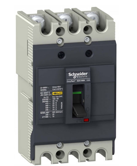 Выключатель автоматический  Schneider Electric  3П    16А  30кА  TM-D  EasyPact_EZC