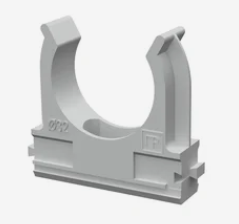 Крепеж-клипса двухкомпонентная 20мм серая (кратно 50)