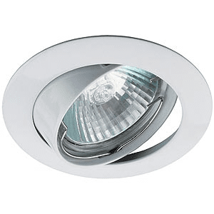 Светильник точечный ЭРА KL1A WH литой простой поворотный MR16,12V, 50W белый
