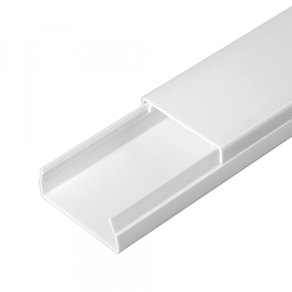 Кабель-канал белый 2-й замок в п/э 40х16 (30 м/уп) (кратно 30)
