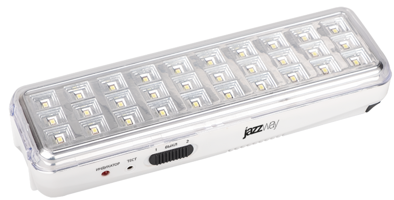 Фонарь JAZZway Accu9-L30-wh (белый), Li-Ion