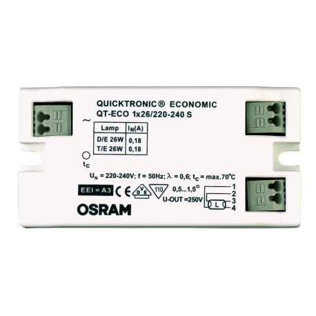 ЭПРА QT ECO 1X26/230-240S 80x40x22 OSRAM