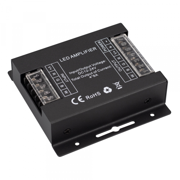 Arlight Усилитель ARL-5022-RGBW (12-24V, 4x8A, 384-768W) (ARL, IP20 Металл, 2 года)