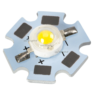 Мощный светодиод Arlight ARPL-Star-3W-BCX45HB White (ARL, STAR type)