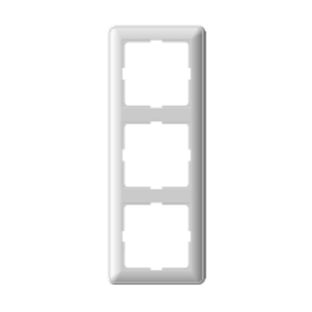 Schneider Electric  Wessen59  Матовый Хром  Рамка 3-местная скрытая установка KD-3-58