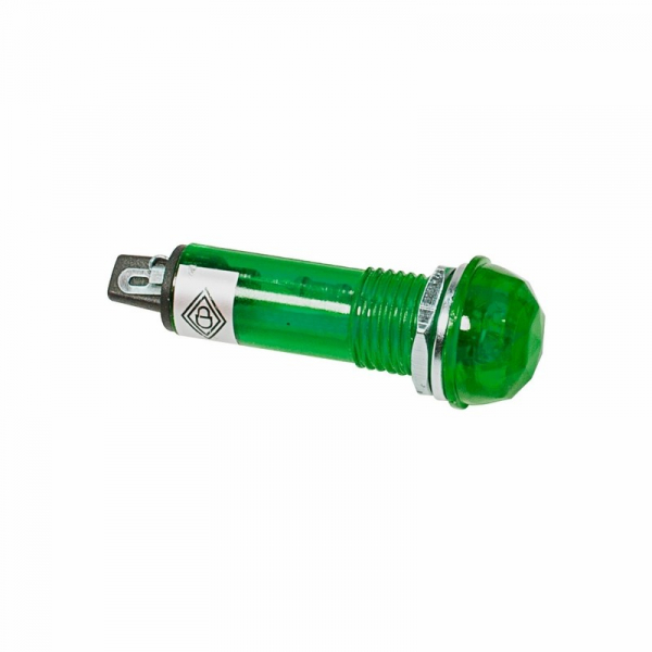 Индикатор граненый Ø10.2  220V  зеленый  (RWE-205)  REXANT 36-4731