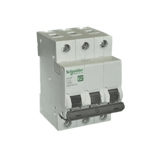 Автоматический выключатель Schneider Electric 3P 50А характеристика C 4,5кА Easy9 EZ9F34350