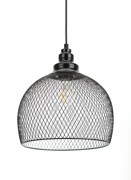 Светильник ЭРА подвесной PL7 BK металл, E27, max 60W, d280 мм, черный