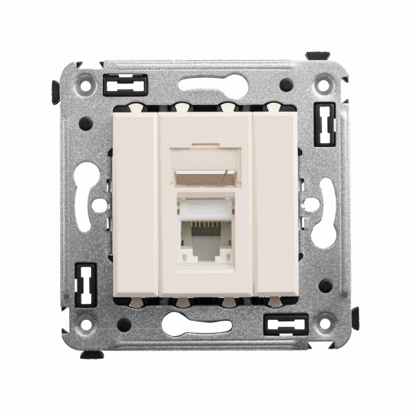 DKC  Avanti С/У Ванильная Дымка  Розетка компьютерная RJ-45 , кат.5e 1-местная 4405463