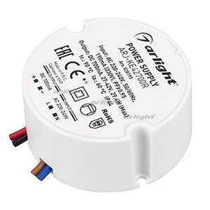 Arlight Блок питания ARJ-KE42700R (29W, 700mA, PFC) (ARL, IP44 Пластик, 5 лет)  57х57х26