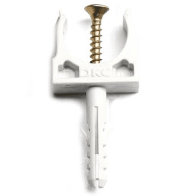 Держатель-клипса с защелкой и дюбелем DKC 51316, д.16мм