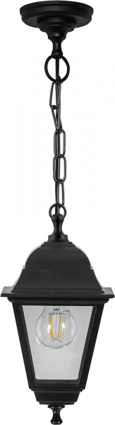 Feron НСУ 06-60-001 60W 230V E27 670*190мм черный, подвесной, 6-ти гранник