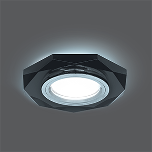 Gauss Backlight BL056 Восемь гран. Графит/Хром, Gu5.3, LED 4100K 1/40