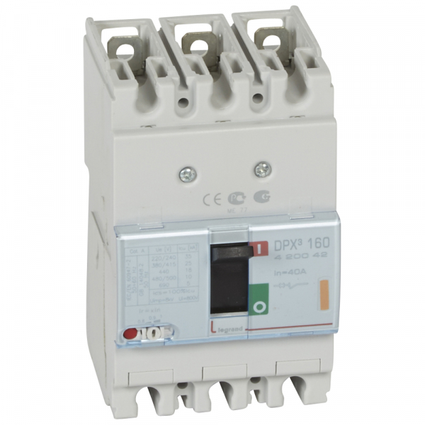 Выключатель автоматический  3П   40А  25кA  160  Legrand  DPX3 420042