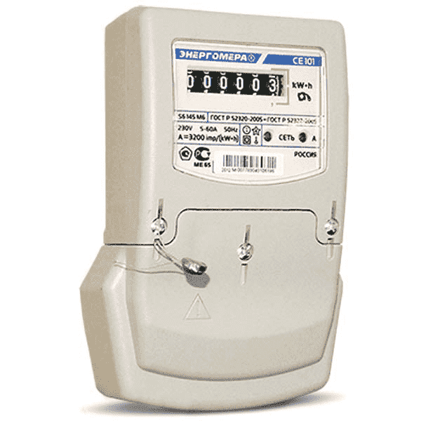 Счетчик Энергомера CE 101 S6 145 М6/М7 5-60А ОУ шкаф