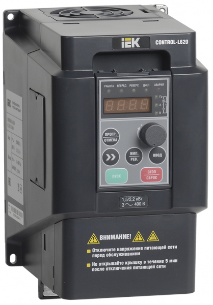 Частотный преобразователь CONTROL-L620 380В, 3Ф 1,5-2,2 kW IEK