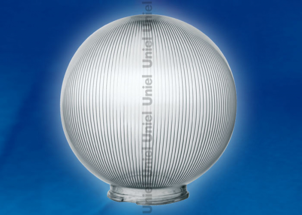 Рассеиватель Uniel UFP-Р250В SMOKE с насечками шар d=250mm, посадочный, дымчато-серый