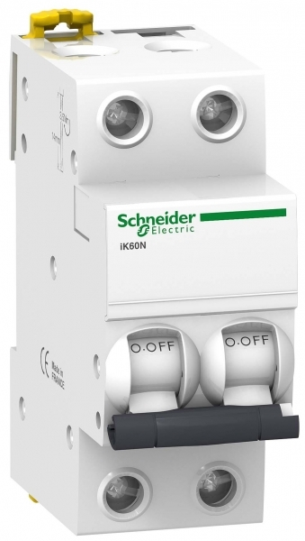 Автоматический выключатель Schneider Electric 2P 13А хар-ка C 6кА Acti9 iK60