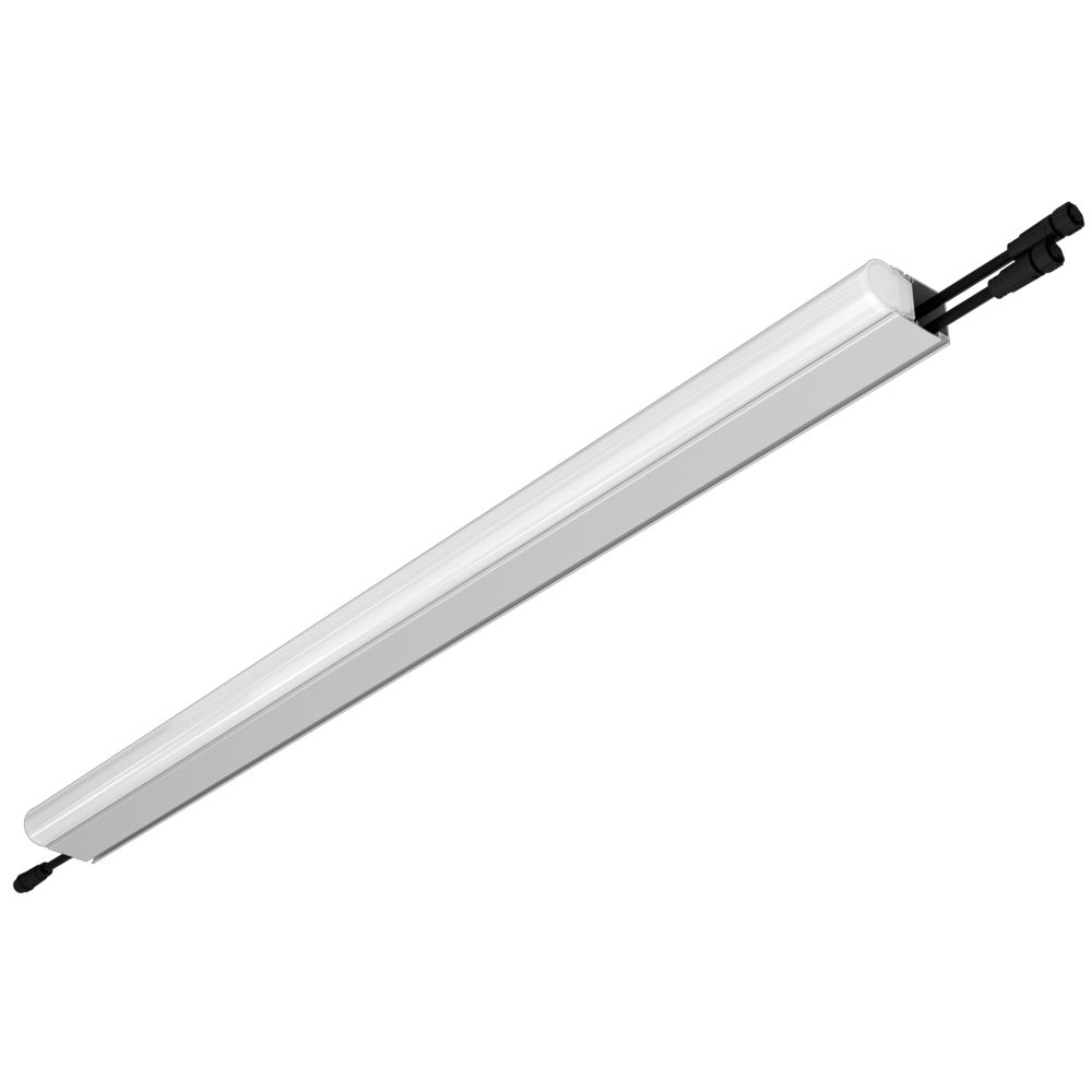 Модерн v2.0 15 870мм (18Вт/м) 24В DC 7 пикс. RGBW DMX CRI80 5000К Опал (Профиль, транзитное штепсельное соединение)