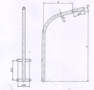 Кронштейн 1К1(15)-2,0-1,0-Н тр.48 оц