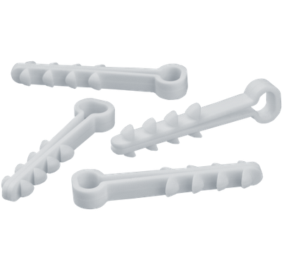 Дюбель-хомут  5-10 прямоугольный белый полипропилен Navigator 82 304 NCU-F-5-10-45-50-WH (50 шт/упак)