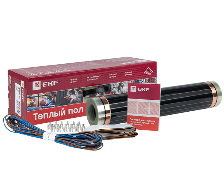 Инфракрасный пленочный теплый пол 1320Вт 6м2 ширина 0,5 метра EKF